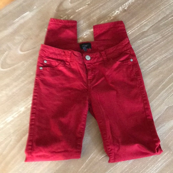 Celebrity Pink Cranberry Red Skinny Jeans - Picture 1 of 7